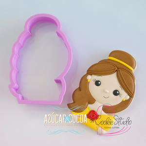 Cortador de Galleta Cara Princesa Bella