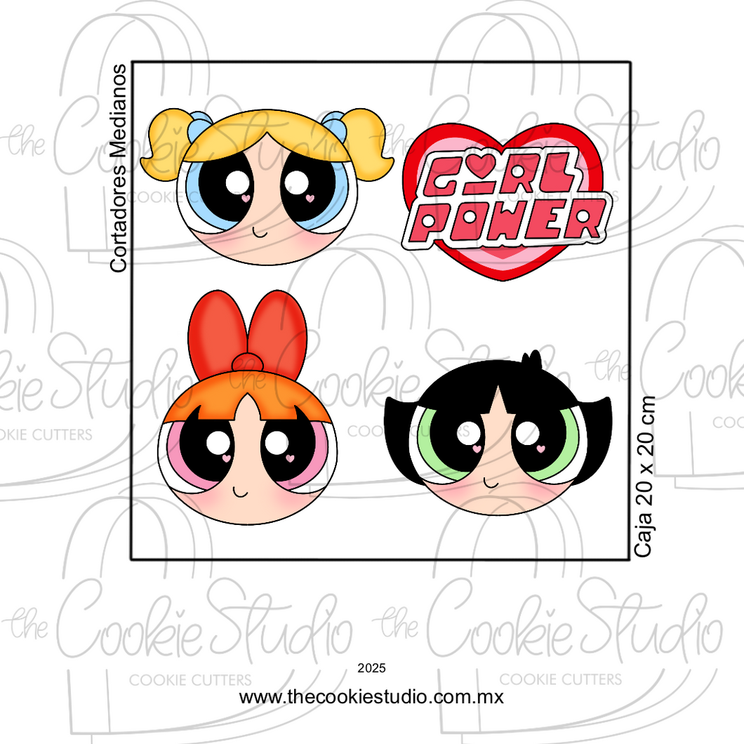 Set Cortadores de Galleta Chicas SP (4 Piezas)