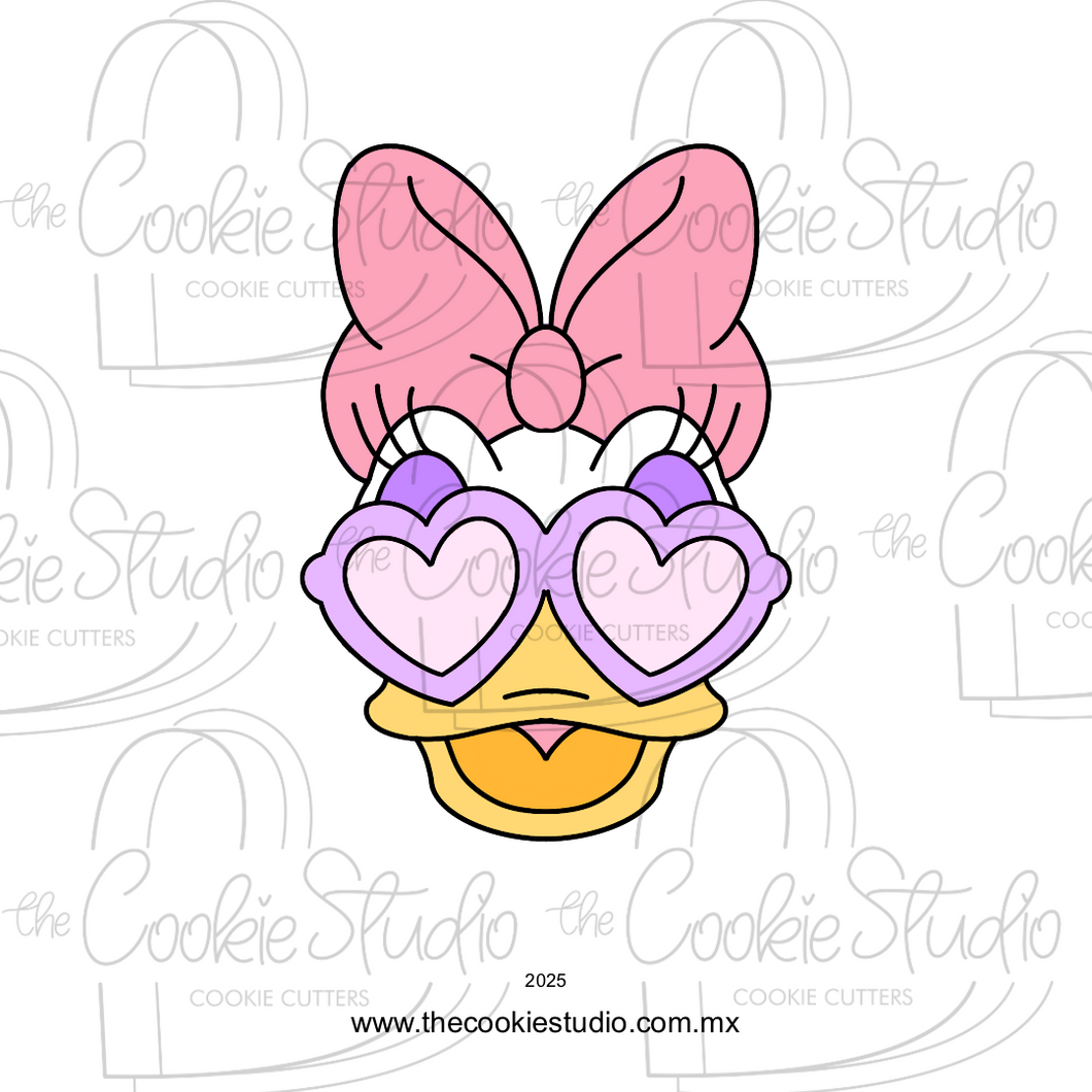 Cortador de Galleta Cara Patita Lentes Corazón