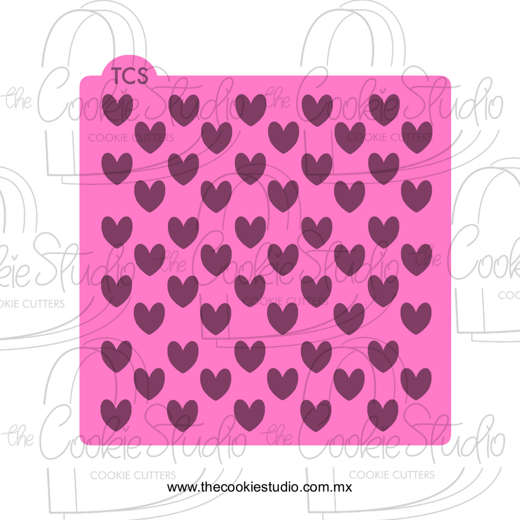 Stencil Corazones