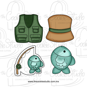 Set Cortadores de Galletas Pesca