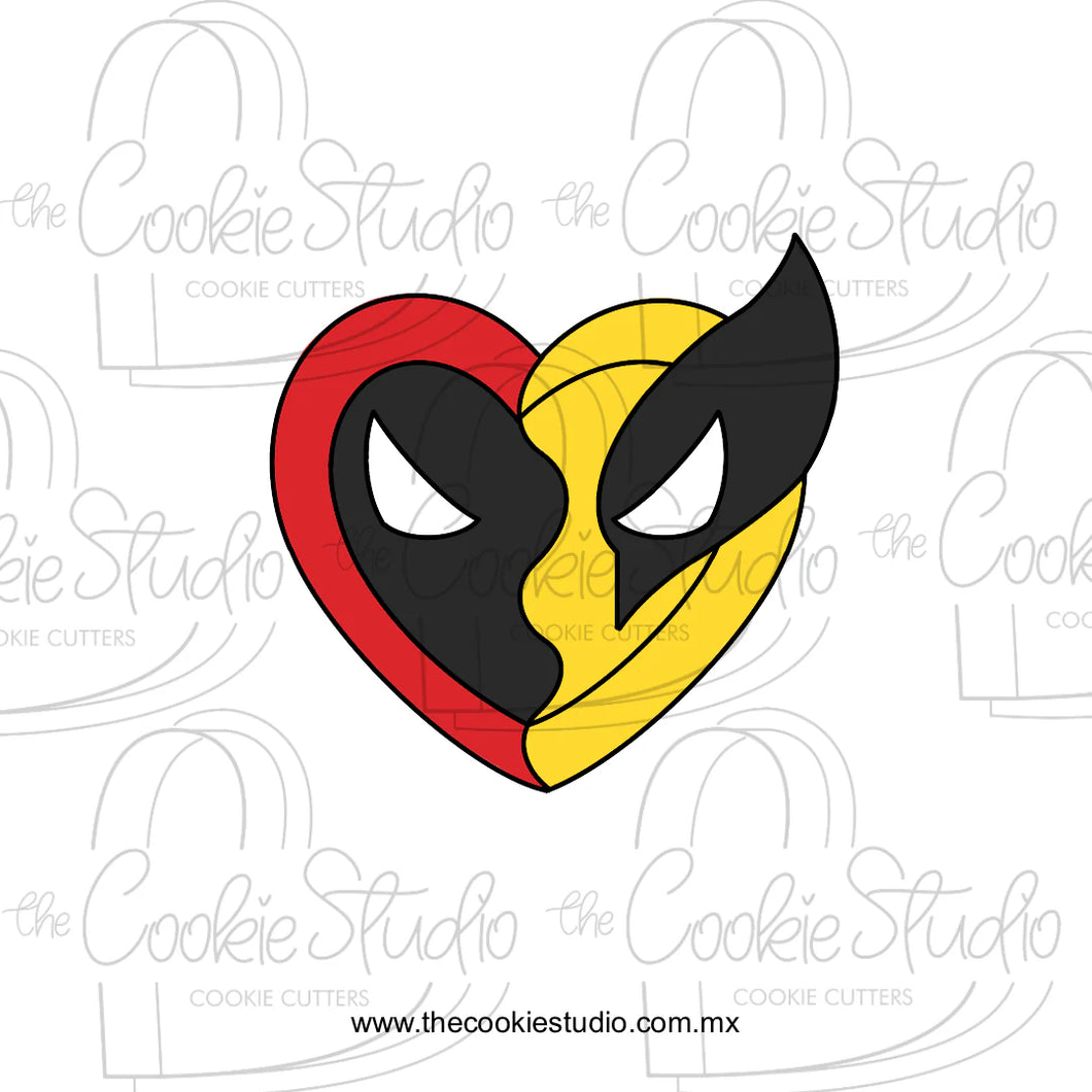 Corazón Súper Héroes - STL FILE DIGITAL PRODUCT