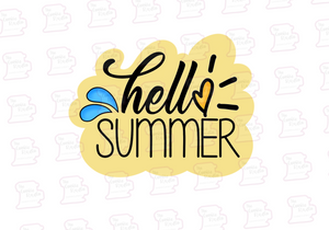 Cortador de Galleta Placa Hello Summer