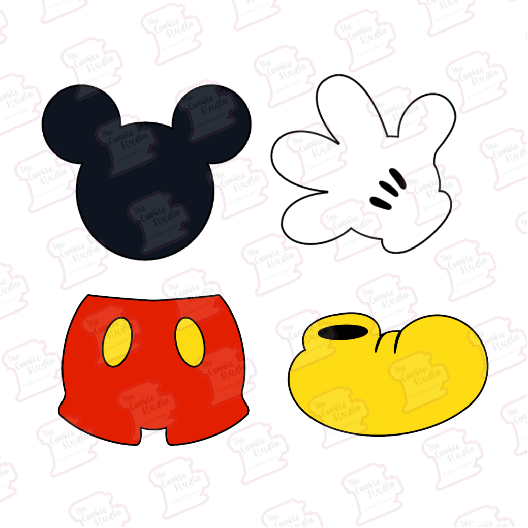 Set Cortadores de Galletas Minis Mickey Mouse